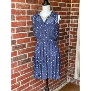 Blue Polka Dot Dress M